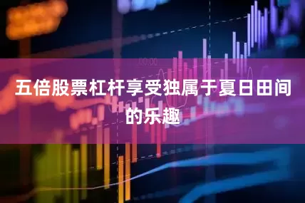 五倍股票杠杆享受独属于夏日田间的乐趣